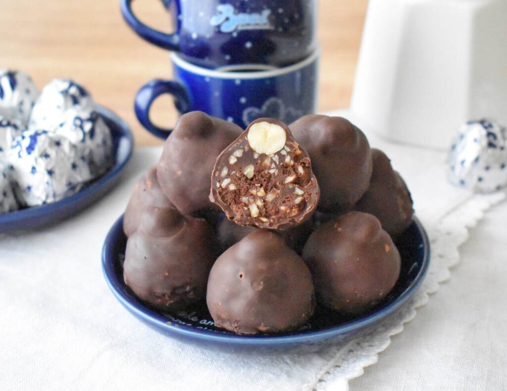Przepis na czekoladki orzechowe baci