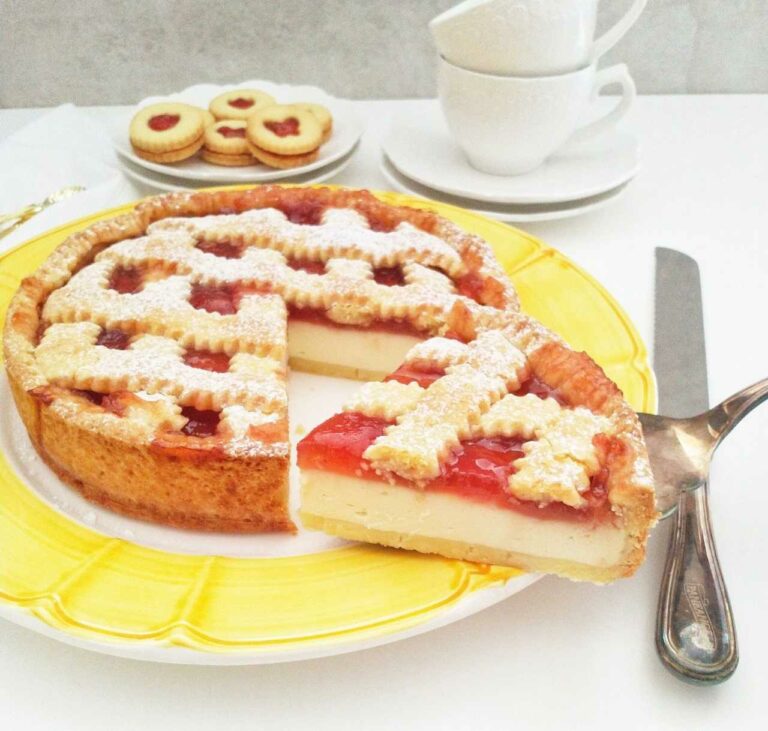 Tarta sernikowa z dżemem