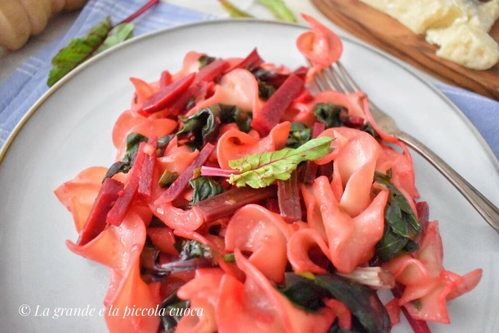 Przepis na makaron z botwinką