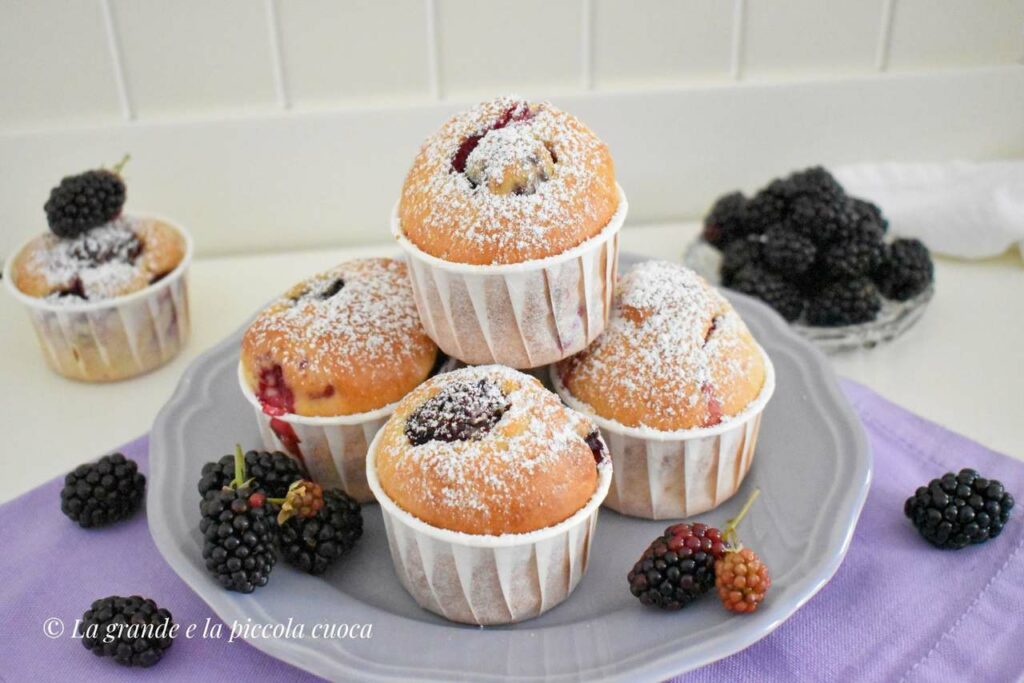 Muffiny z jeżynami