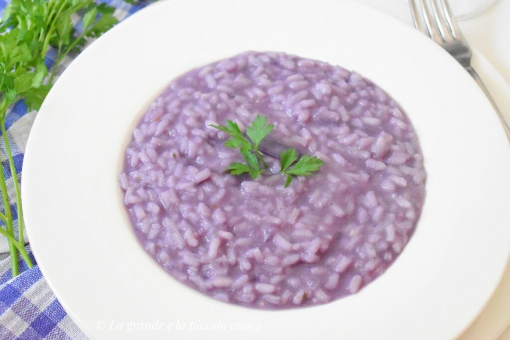 Przepis na risotto z czerwoną kapustą
