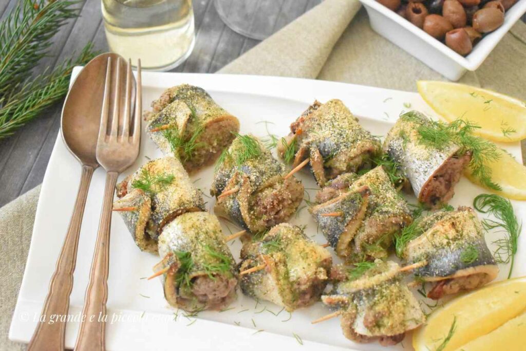 Przepis na pieczone roladki śledziowe