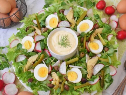 Przepis na salatke wielkanocna z jajkami