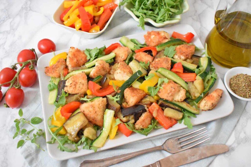 Przepis na prosta salatke z kurczakiem