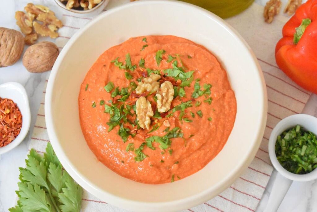 Przepis na paste z papryki muhammara