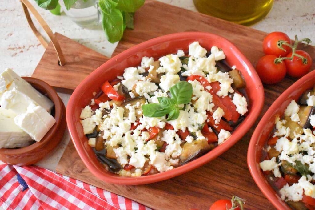 Przepis na warzywa z serem feta