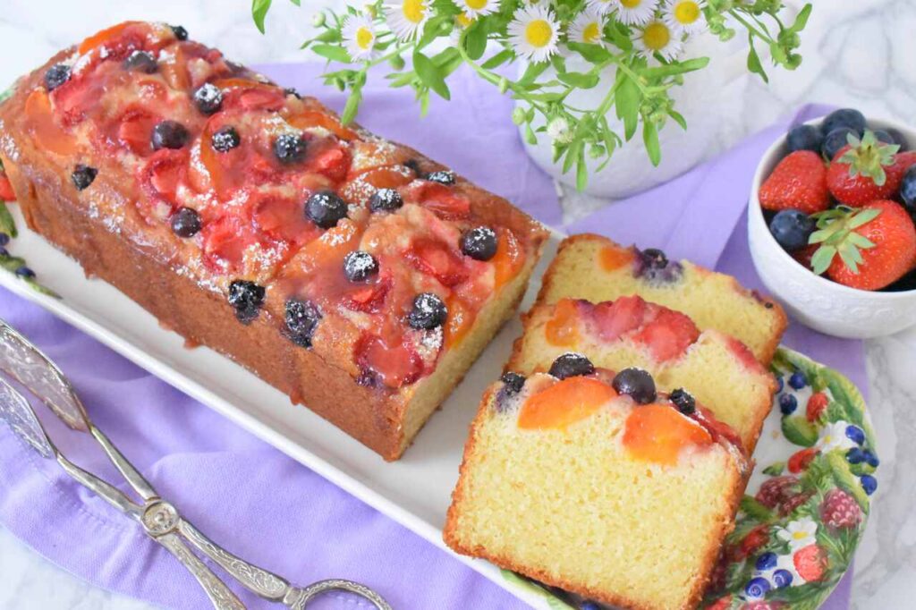 Przepis na owocowe ciasto bez masla