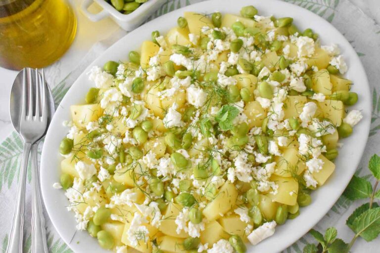Przepis na salatke z ziemniakami i bobem