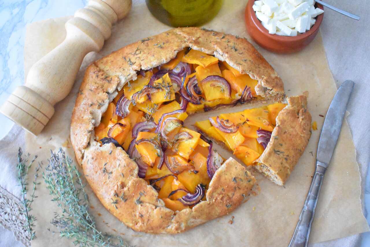 Przepis na krucha tarte galette z dynia