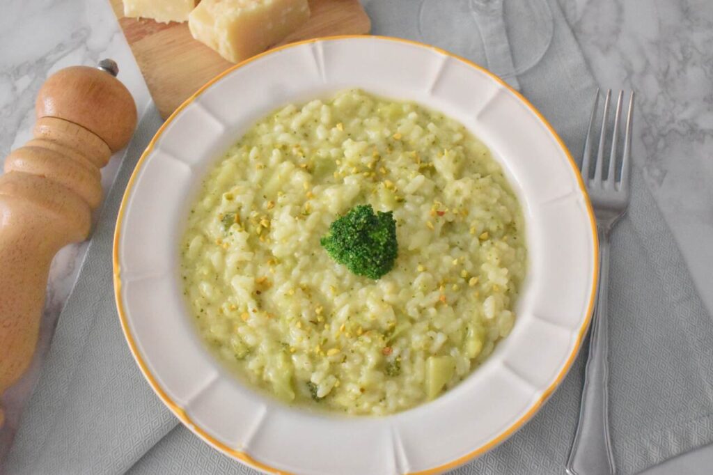 Przepis na kremowe risotto z brokulami