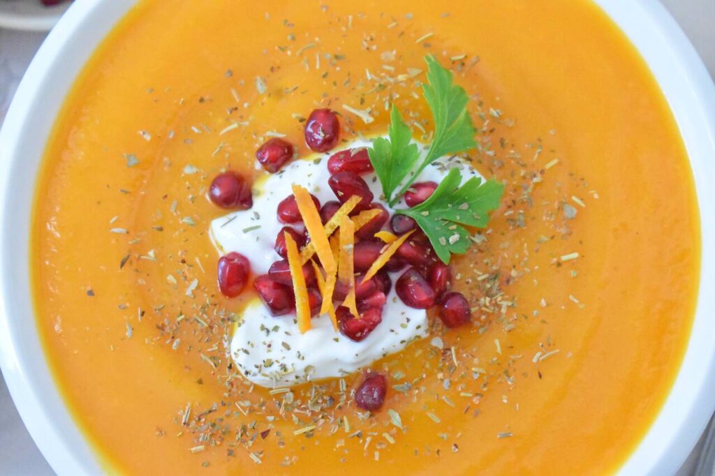 Krem zupa z dynia i pomarancza