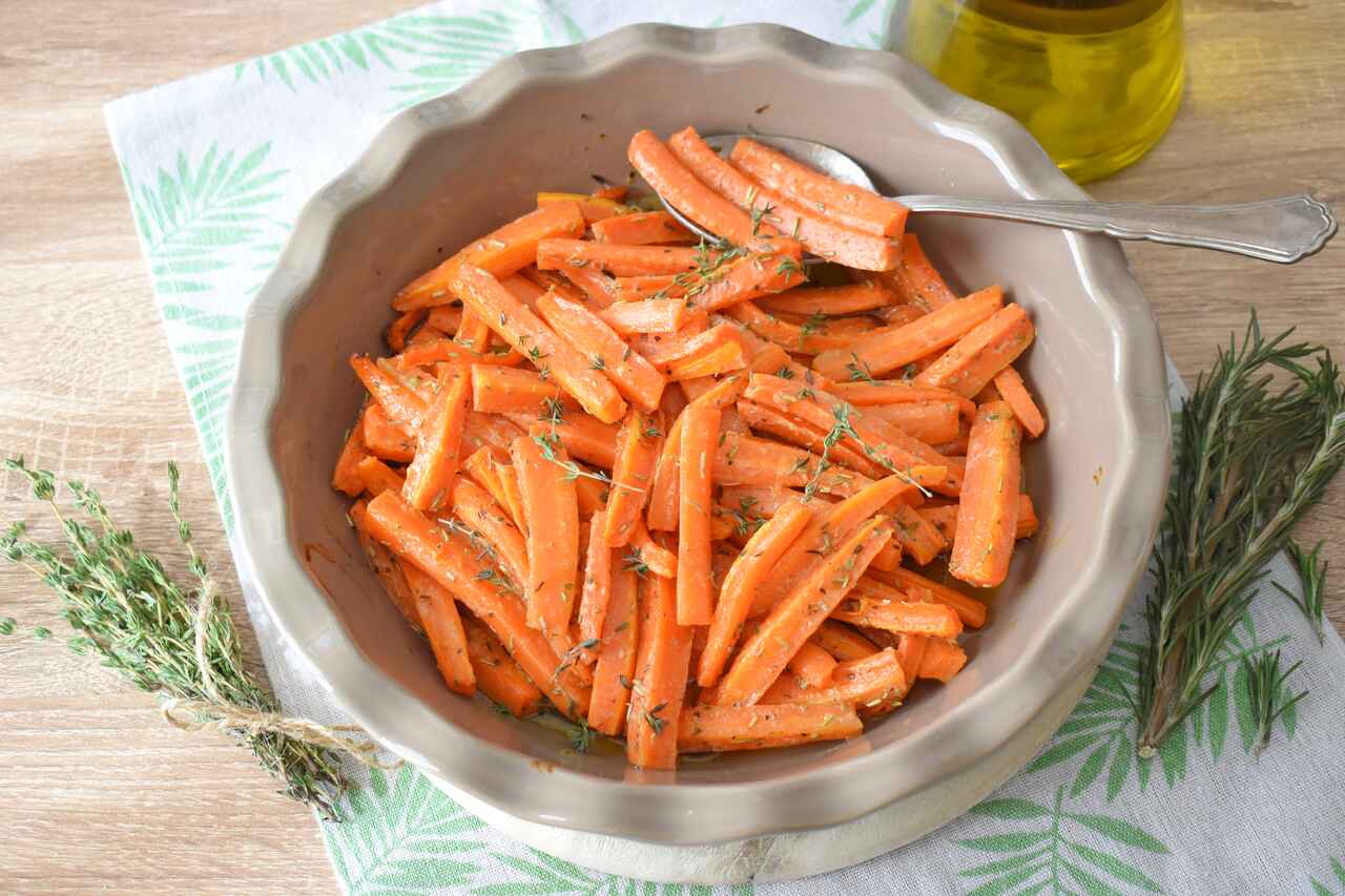Przepis na pieczona marchewke w miodzie