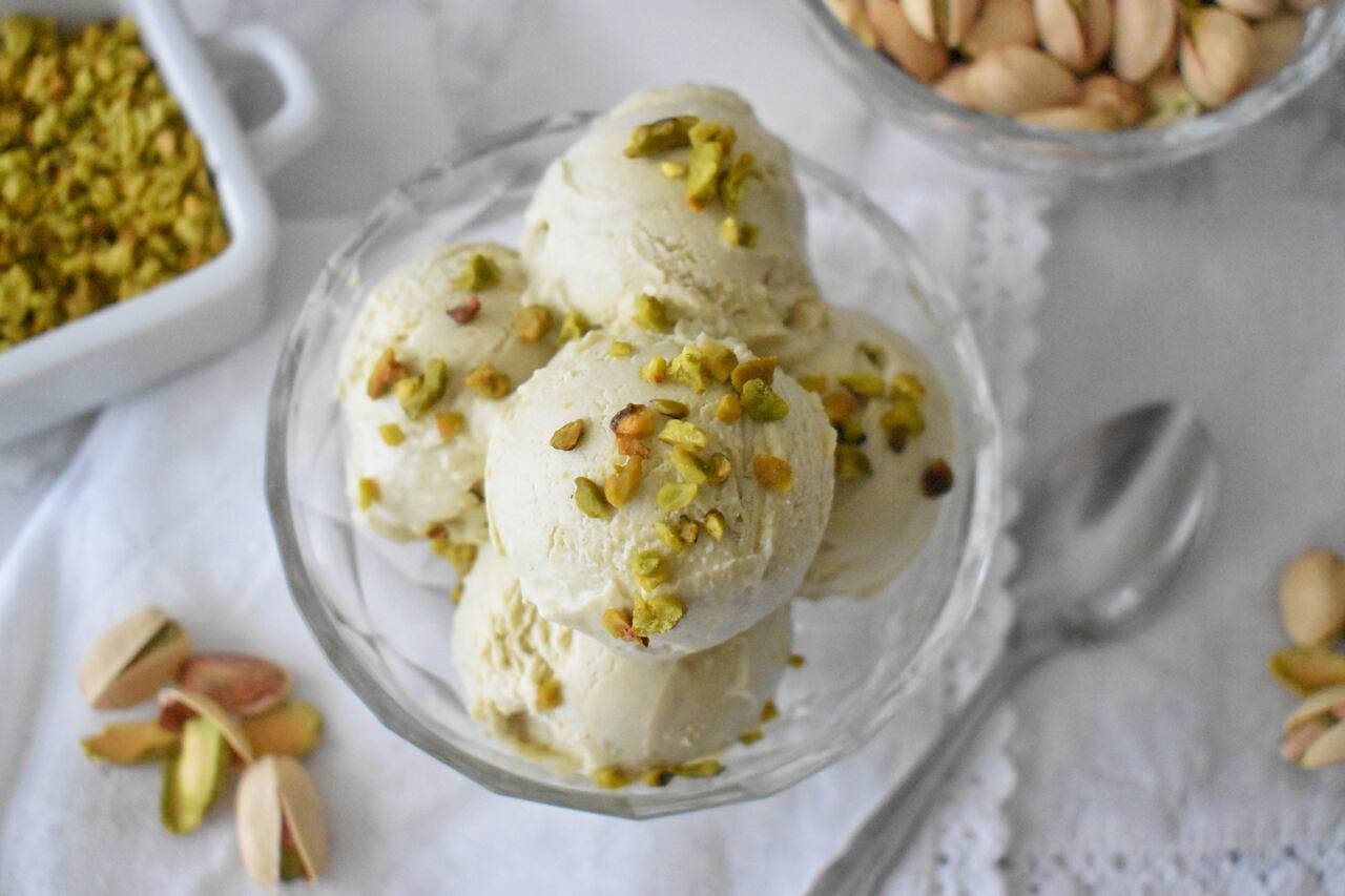 Przepis na domowe lody pistacjowe
