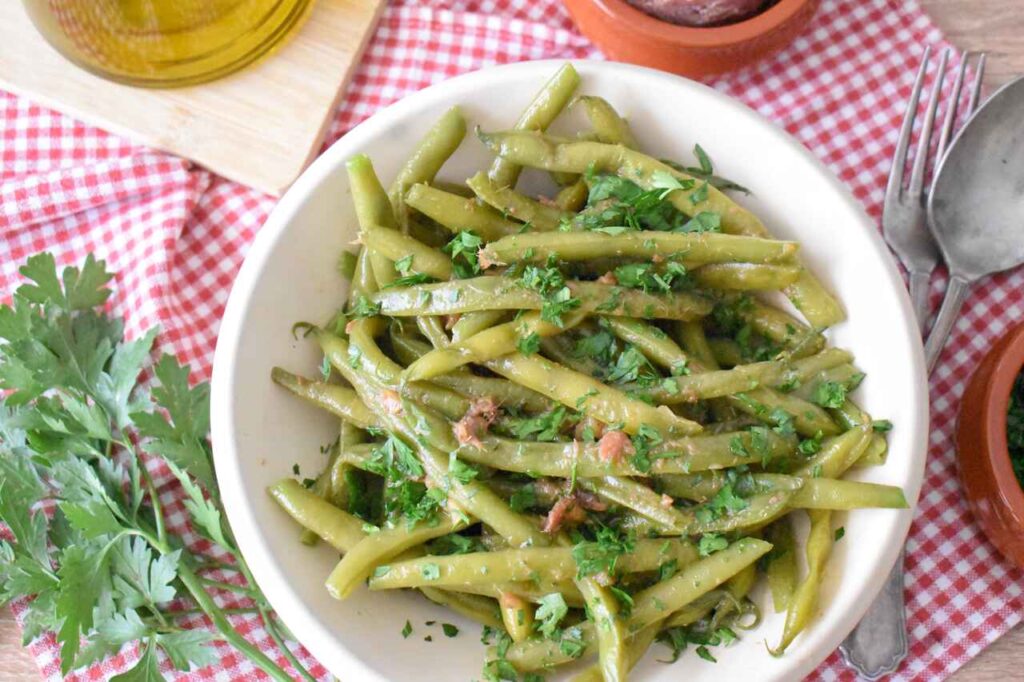 Przepis na fasolke szparagowa z anchois