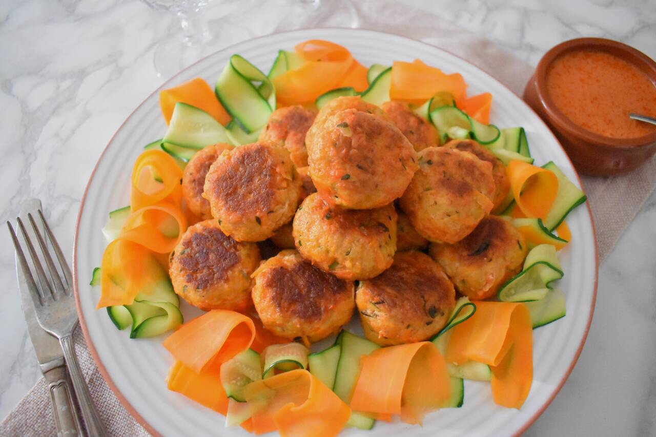 Drobiowe klopsiki z marchewka