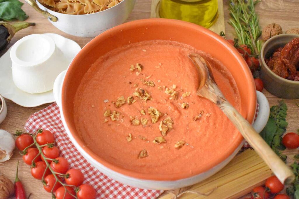 Sos z orzechami i ricotta