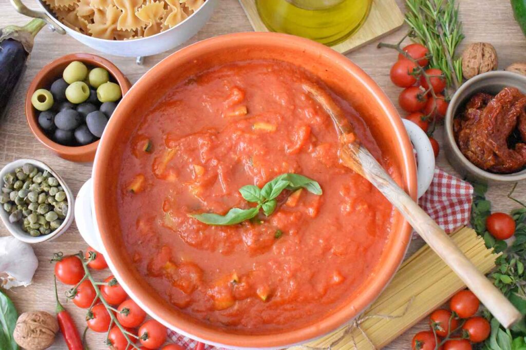 Sos z cukinia i papryka