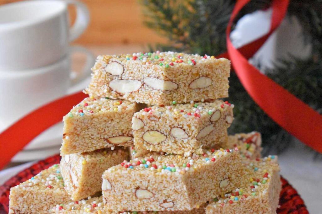 Nugat sezamowy z migdalami po sycylijsku