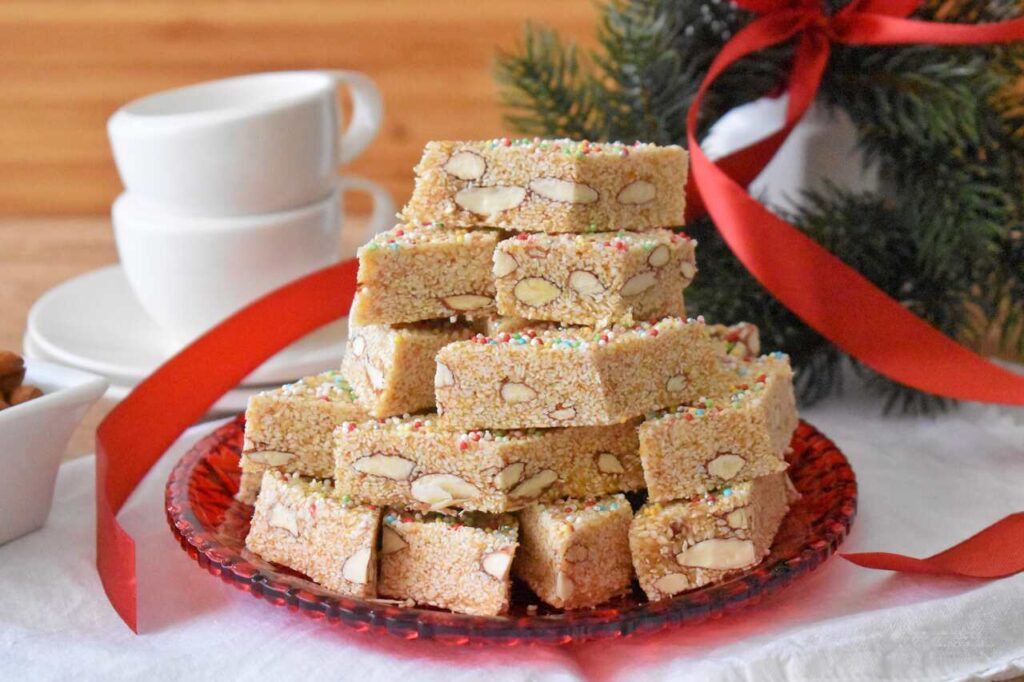 Torrone sycylijskie z sezamem
