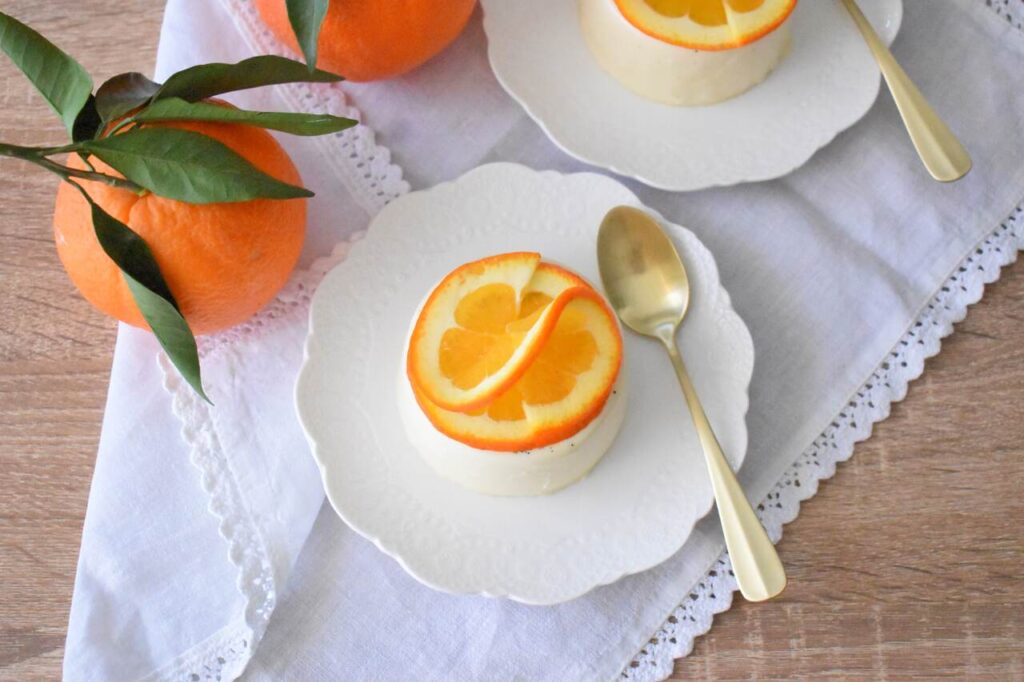 Wloska panna cotta z pomarancza