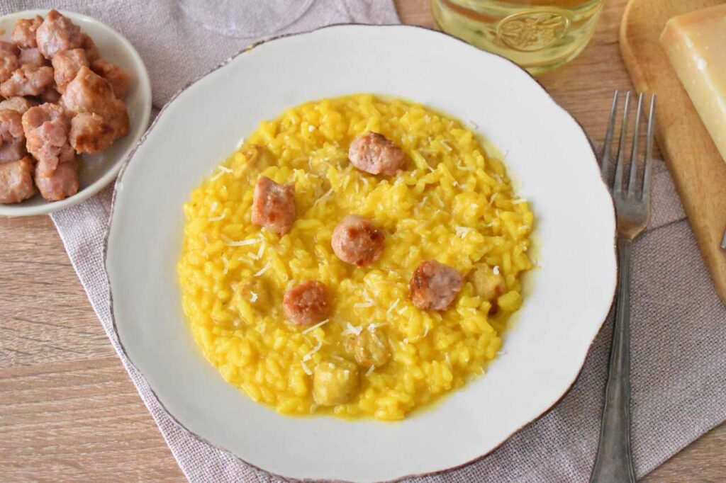 Jak przygotowac kremowe risotto z kielbasa