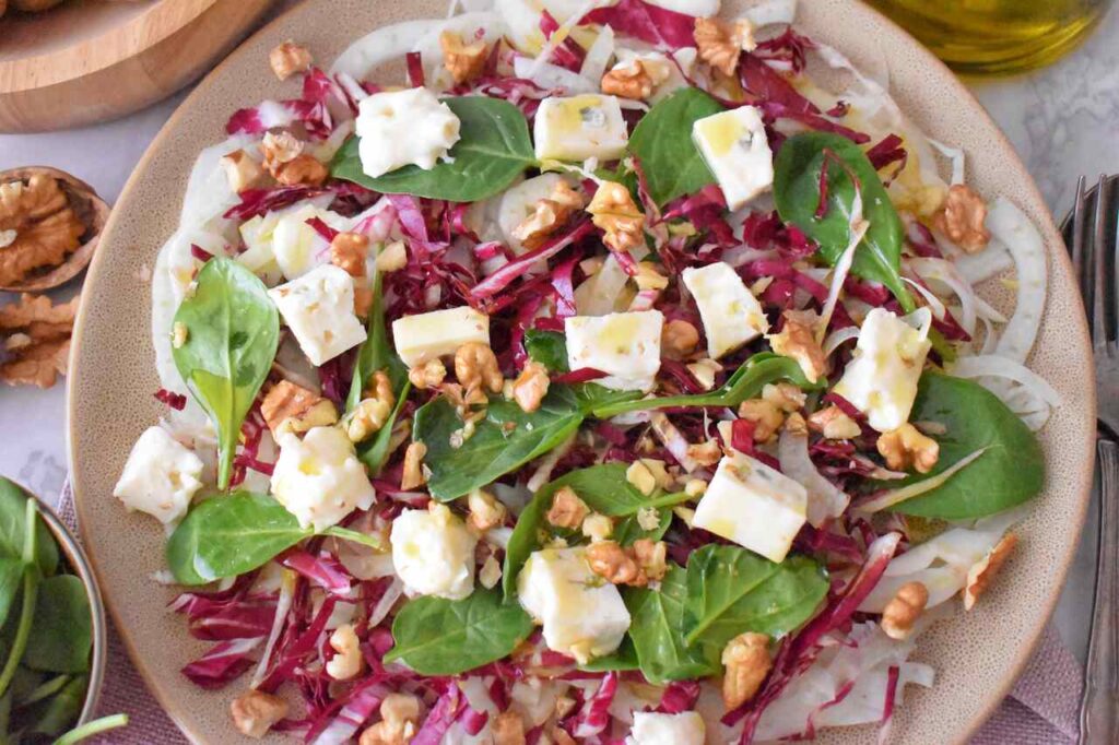 Salatka z radicchio i fenkulem