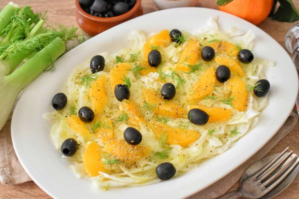 Salatka z pomaranczami z sycylii