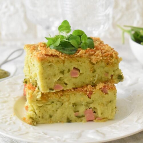 Wielkanocna babka ziemniaczana z pesto