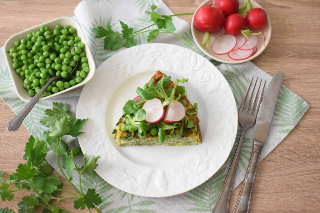 Wiosenna frittata z warzywami