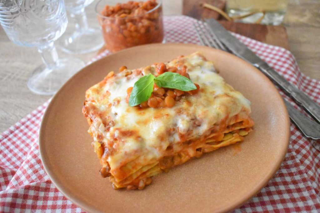 Lazania bez miesa z beszamelem