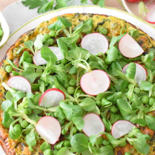 Wloska wiosenna frittata na wielkanoc