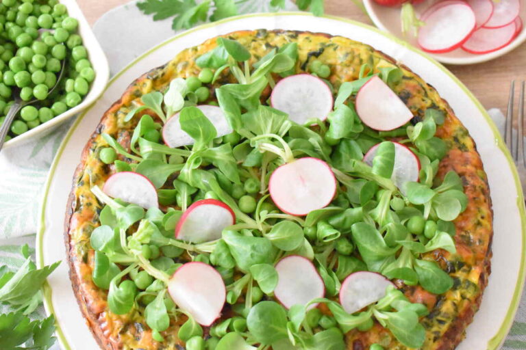 Wloska wiosenna frittata na wielkanoc