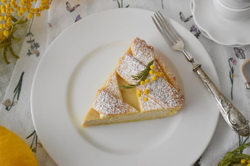 Wloska tarta wielkanocna z masa serowa