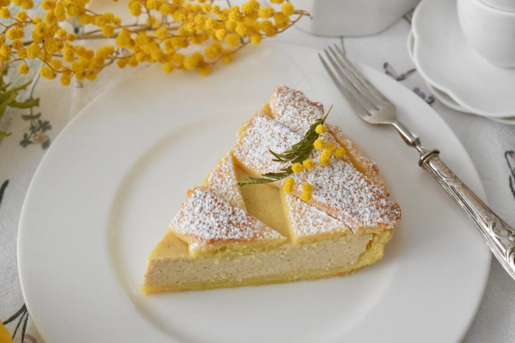 Krucha tarta sernikowa na wielkanoc