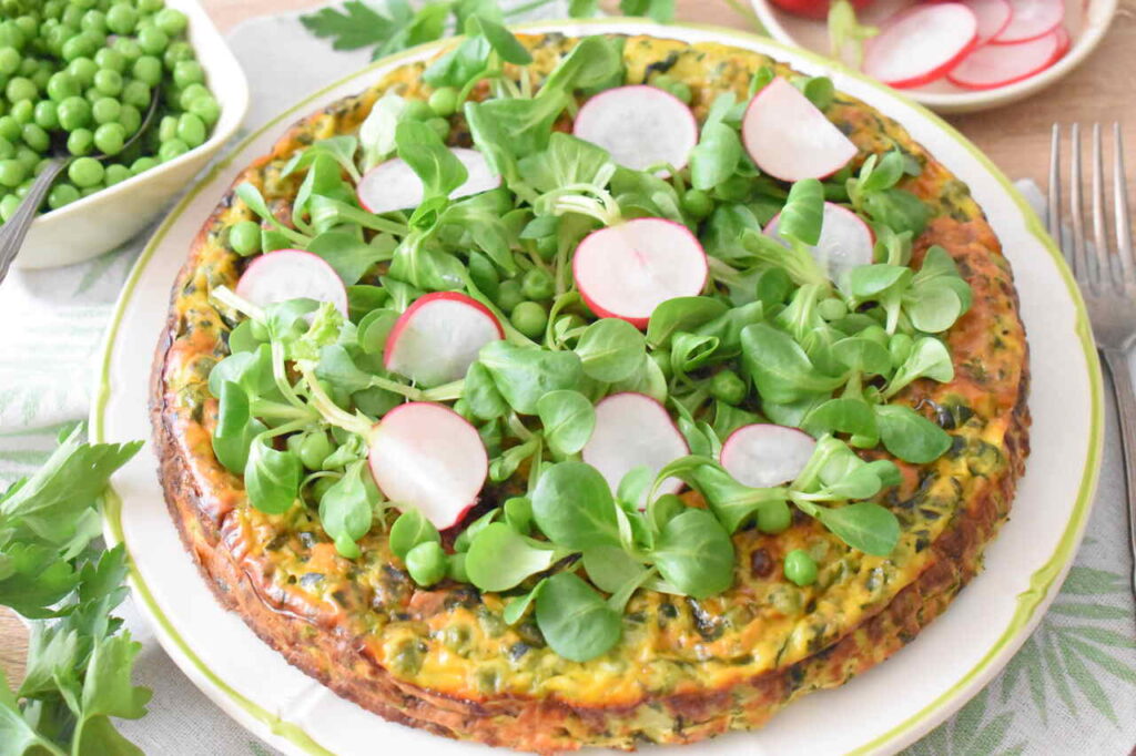 Wloski pieczony omlet z warzywami
