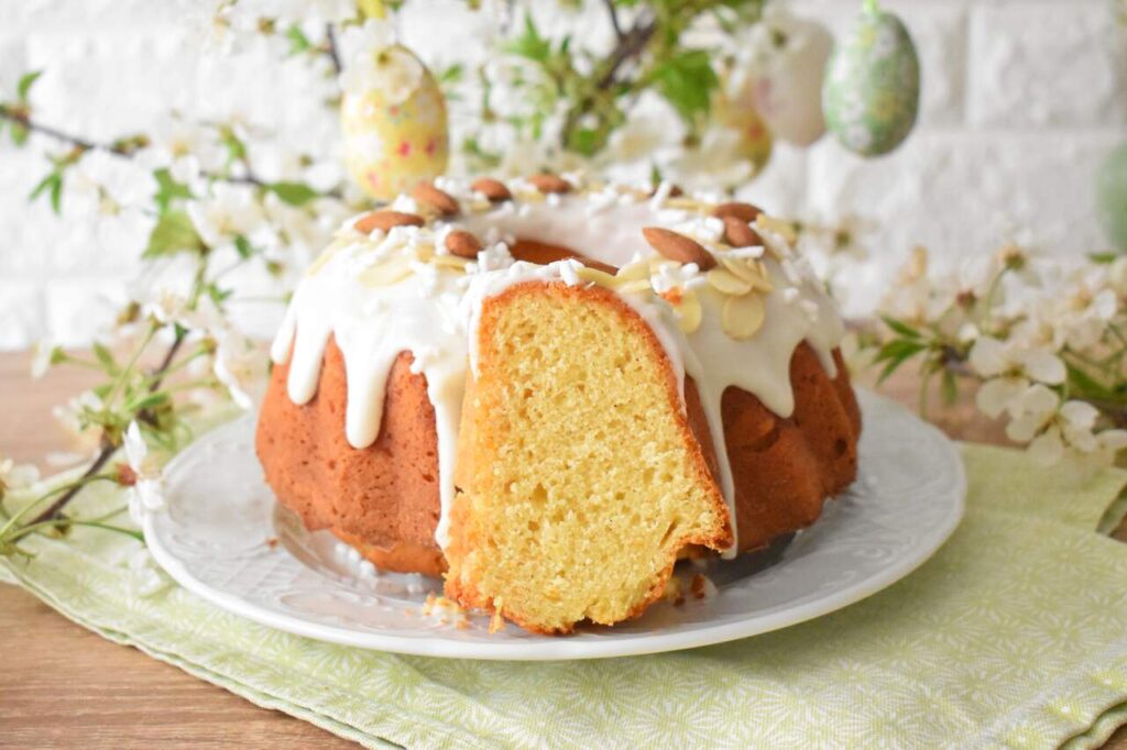Puszysta i wilgotna babka colomba