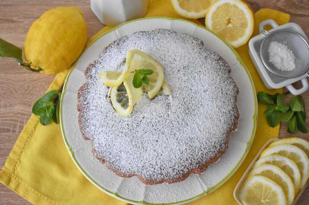 Ciasto cytrynowe z migdalami caprese