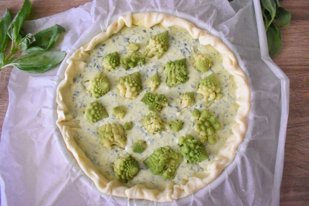 Tarta ze szpinakiem i brokulem