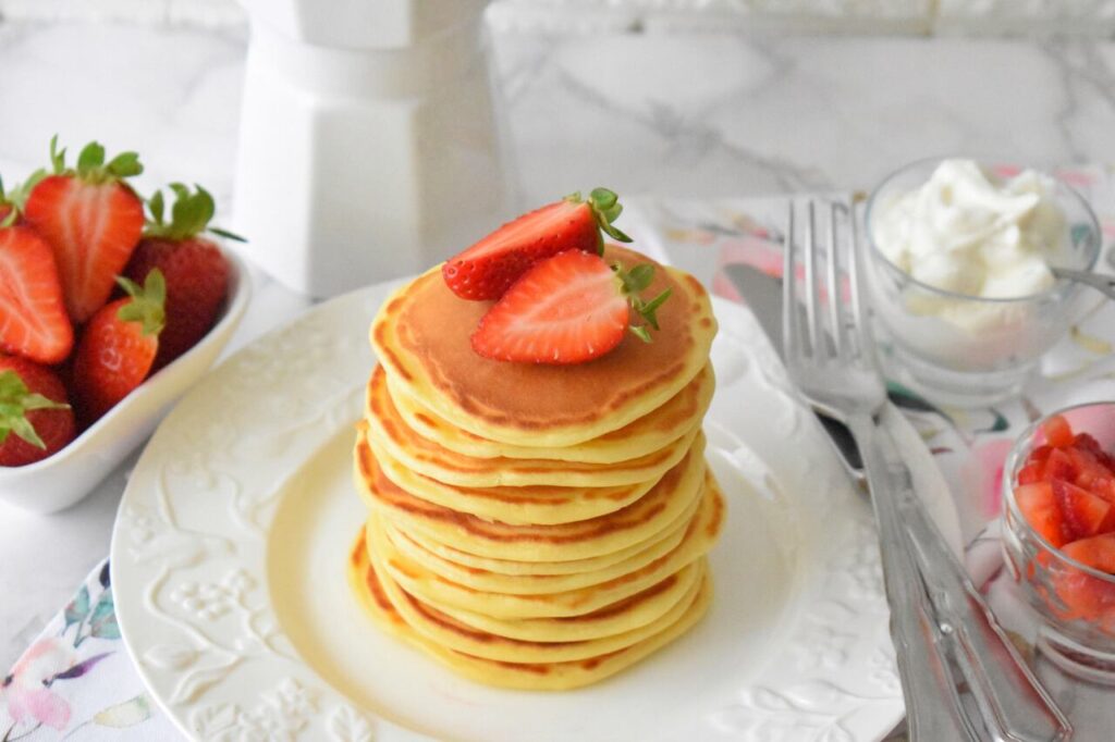 Puszyste placki z serkiem