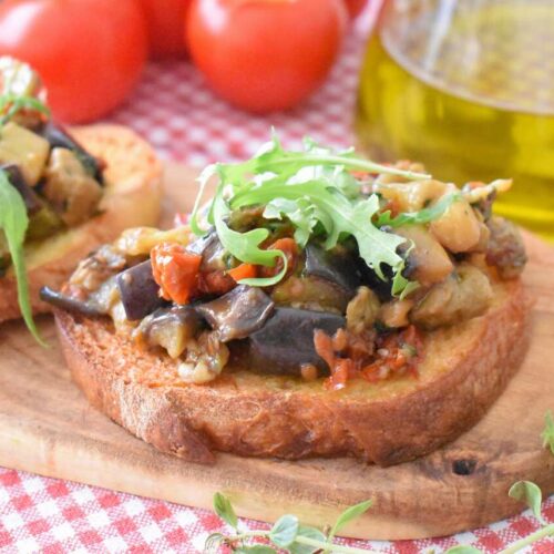 Wloska bruschetta z baklazanem