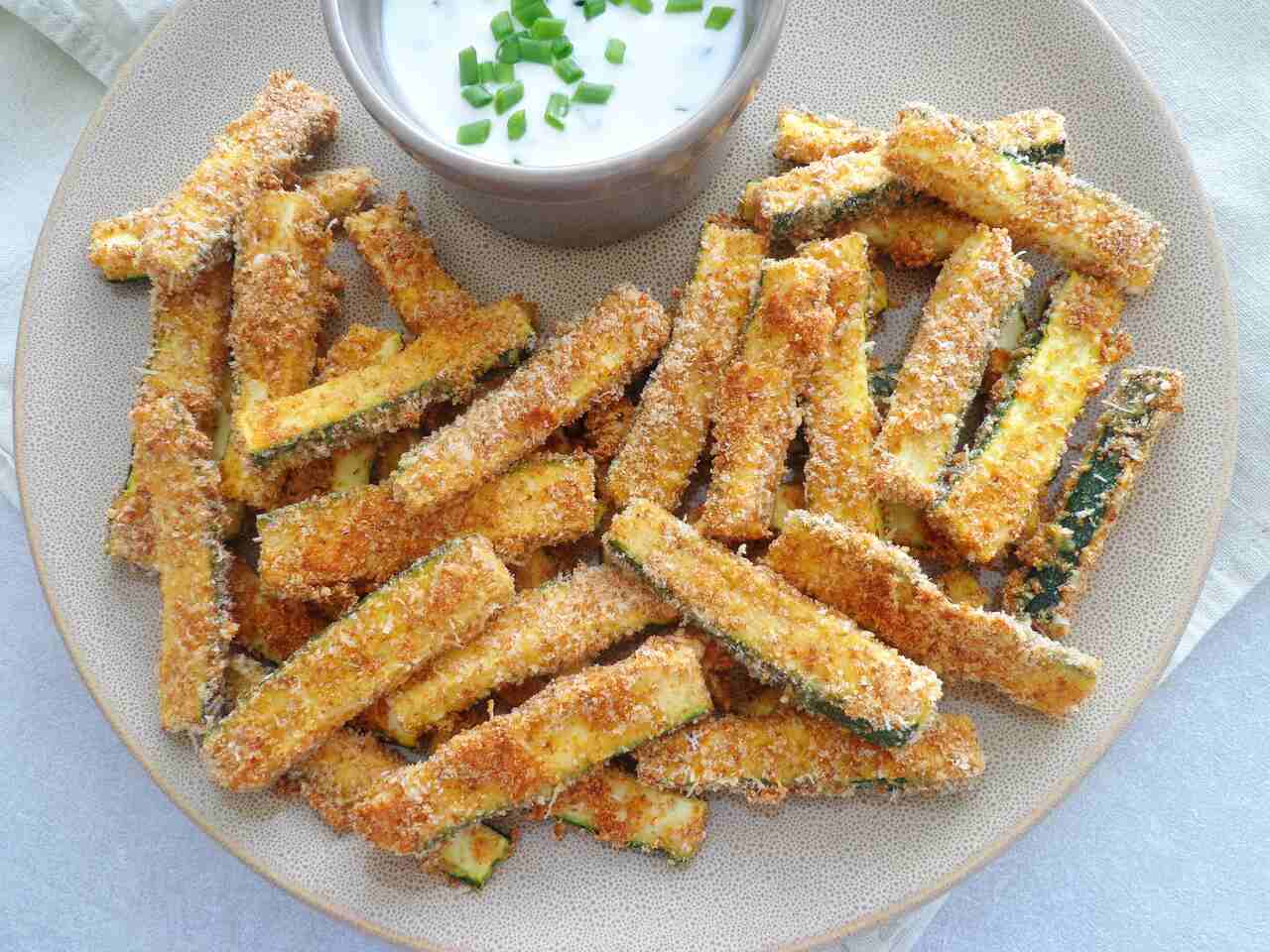 pieczone frytki z cukinii