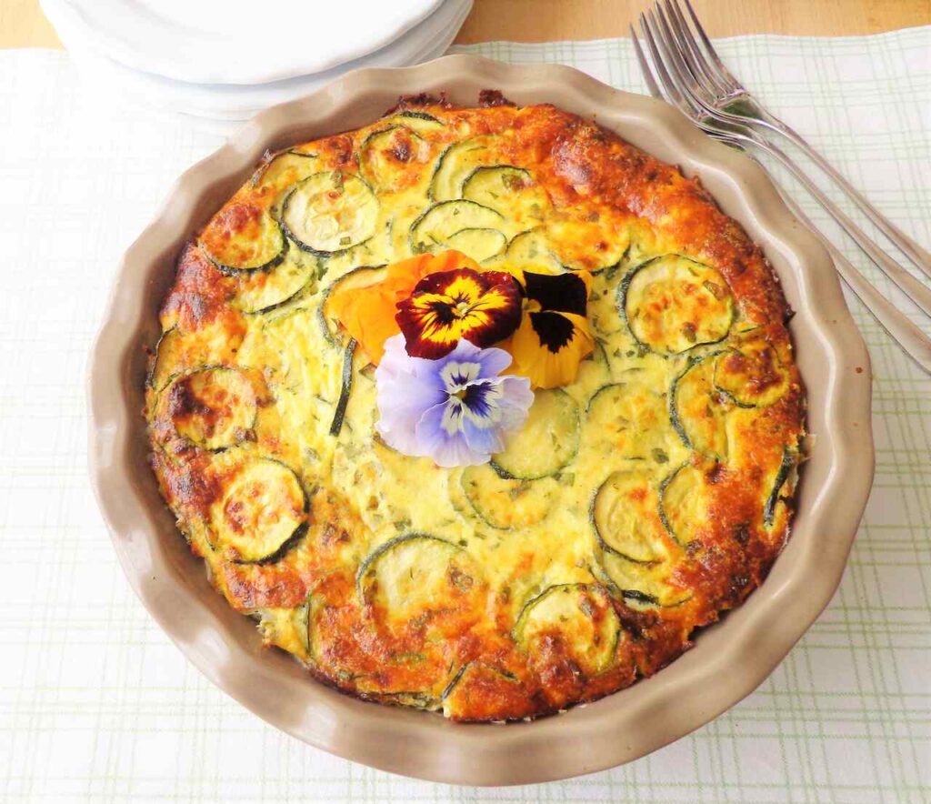 Frittata z cukinia w wersji pieczonej