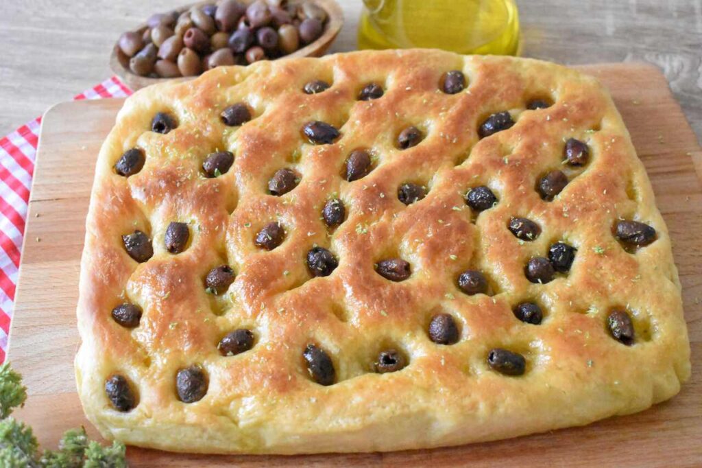 Miekka puszysta wloska focaccia