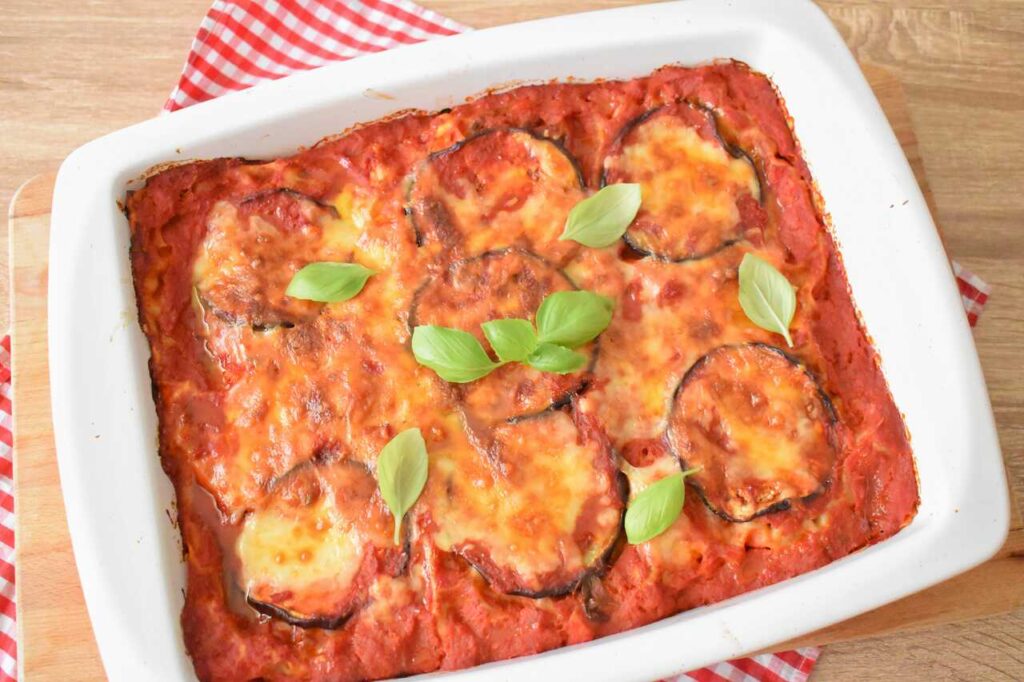 Wloska zapiekanka lasagne z baklazanem