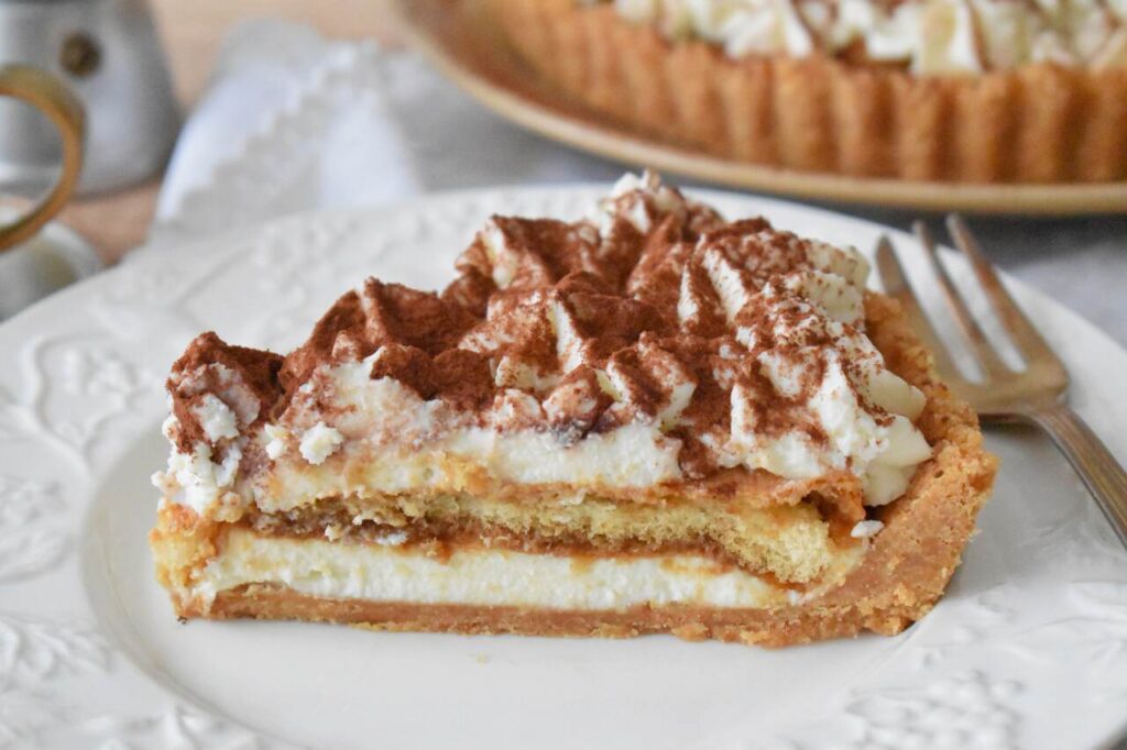 Przepis na tarte tiramisu z kremem mascarpone