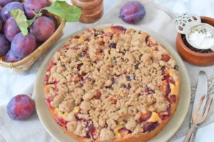 Tarta sliwkowa na kruchym ciescie