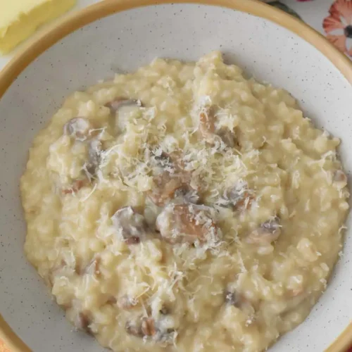 Przepis na wloskie risotto z pieczarkami